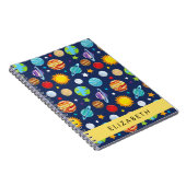 Ruimtepatroon, Planeten, Sterren, Kosmos, Jouw naa Notitieboek (Rechterzijde)