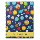 Ruimtepatroon, Planeten, Sterren, Kosmos, Jouw naa Notitieboek (Voorkant)