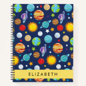 Ruimtepatroon, Planeten, Sterren, Kosmos, Jouw naa Notitieboek (Voorkant)