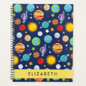 Ruimtepatroon, Planeten, Sterren, Kosmos, Jouw naa Planner (Voorkant)
