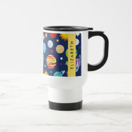 Ruimtepatroon, Planeten, Sterren, Kosmos, Jouw naa Reisbeker