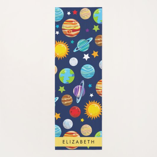 Ruimtepatroon, Planeten, Sterren, Kosmos, Jouw naa Yogamat (Achterkant)