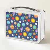 Ruimtepatroon, planeten, sterren, kosmos, melkweg (Achterkant)