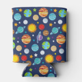 Ruimtepatroon, planeten, sterren, kosmos, melkweg blikjeskoeler (Achterkant)