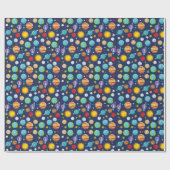 Ruimtepatroon, planeten, sterren, kosmos, melkweg cadeaupapier (Vlak)