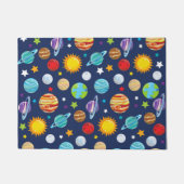 Ruimtepatroon, planeten, sterren, kosmos, melkweg deurmat (Voorkant)
