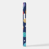 Ruimtepatroon, planeten, sterren, kosmos, melkweg iPhone hoesje (Rechterkant)