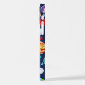 Ruimtepatroon, planeten, sterren, kosmos, melkweg iPhone hoesje (Linkerkant)