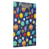 Ruimtepatroon, planeten, sterren, kosmos, melkweg klembord (Rechts)