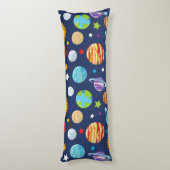 Ruimtepatroon, planeten, sterren, kosmos, melkweg lichaamskussen (Achterkant (Verticaal))