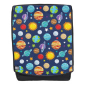 Ruimtepatroon, planeten, sterren, kosmos, melkweg rugtassen (Voorkant)