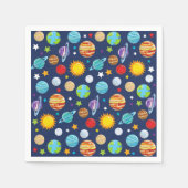 Ruimtepatroon, planeten, sterren, kosmos, melkweg servet (Voorkant)