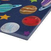 Ruimtepatroon, planeten, sterren, kosmos, melkweg snijplank (Hoek)