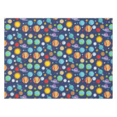 Ruimtepatroon, planeten, sterren, kosmos, melkweg tafelkleed (Voorkant (Horizontaal))