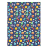 Ruimtepatroon, planeten, sterren, kosmos, melkweg tafelkleed (Voorkant)