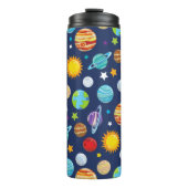 Ruimtepatroon, planeten, sterren, kosmos, melkweg thermosbeker (Voorkant)
