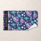 Ruimtepatroon, Planeten, Sterren, Melkweg, Jouw na Bad Handdoek (Handdoek)