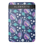 Ruimtepatroon, Planeten, Sterren, Melkweg, Jouw na Badmat (Voorkant Verticaal)