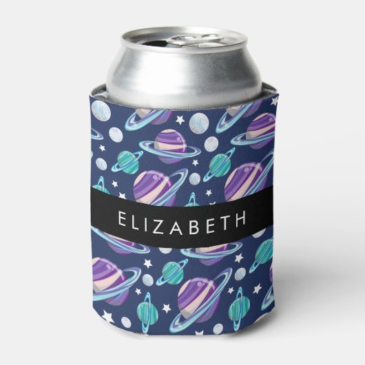 Ruimtepatroon, Planeten, Sterren, Melkweg, Jouw na Blikjeskoeler (Blikje Voorkant)