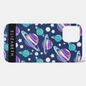 Ruimtepatroon, Planeten, Sterren, Melkweg, Jouw na Case-Mate iPhone Case (Achterkant (horizontaal))