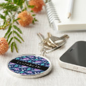 Ruimtepatroon, Planeten, Sterren, Melkweg, Jouw na Sleutelhanger (Zijkant)