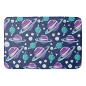 Ruimtepatroon, planeten, sterren, melkweg, kosmos badmat (Voorkant)