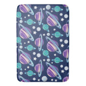 Ruimtepatroon, planeten, sterren, melkweg, kosmos badmat (Voorkant Verticaal)