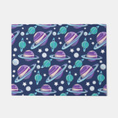 Ruimtepatroon, planeten, sterren, melkweg, kosmos deurmat (Voorkant)