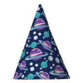 Ruimtepatroon, planeten, sterren, melkweg, kosmos feesthoedjes (Rechts)