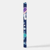 Ruimtepatroon, planeten, sterren, melkweg, kosmos iPhone hoesje (Rechterkant)