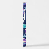 Ruimtepatroon, planeten, sterren, melkweg, kosmos iPhone hoesje (Linkerkant)