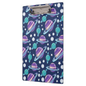 Ruimtepatroon, planeten, sterren, melkweg, kosmos klembord (Links)