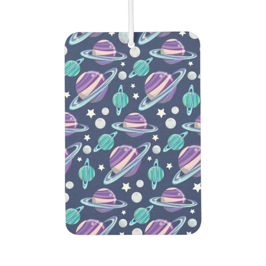 Ruimtepatroon, planeten, sterren, melkweg, kosmos luchtverfrisser (Voorkant)