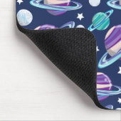 Ruimtepatroon, planeten, sterren, melkweg, kosmos muismat (Hoek)