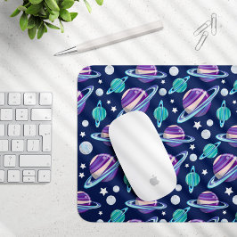 Ruimtepatroon, planeten, sterren, melkweg, kosmos muismat