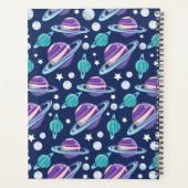 Ruimtepatroon, planeten, sterren, melkweg, kosmos planner (Achterkant)