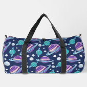 Ruimtepatroon, planeten, sterren, melkweg, kosmos plunjezak (Achterkant)