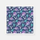 Ruimtepatroon, planeten, sterren, melkweg, kosmos servet (Voorkant)