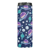 Ruimtepatroon, planeten, sterren, melkweg, kosmos thermosbeker (Achterkant)