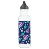 Ruimtepatroon, planeten, sterren, melkweg, kosmos waterfles  (Rechts)