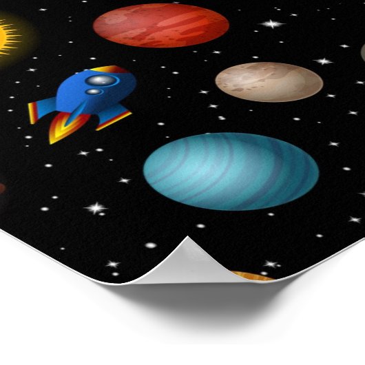 Ruimtepatroon Poster (Hoek)