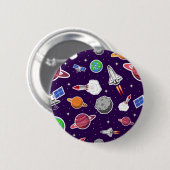 Ruimtepatroon Ronde Button 5,7 Cm (Voorkant /achterkant)