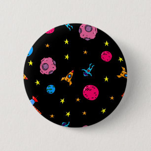 Ruimtepatroon Ronde Button 5,7 Cm