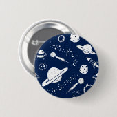 Ruimtepatroon Ronde Button 5,7 Cm (Voorkant /achterkant)