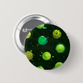 Ruimtepatroon Ronde Button 5,7 Cm (Voorkant /achterkant)