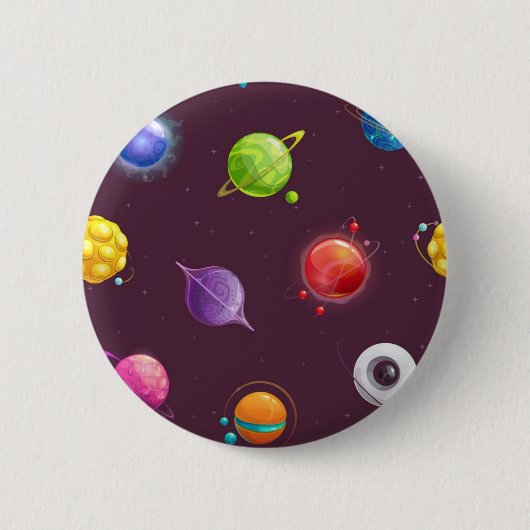 Ruimtepatroon Ronde Button 5,7 Cm (Voorkant)