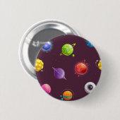 Ruimtepatroon Ronde Button 5,7 Cm (Voorkant /achterkant)