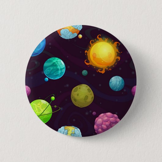 Ruimtepatroon Ronde Button 5,7 Cm (Voorkant)