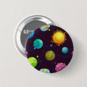 Ruimtepatroon Ronde Button 5,7 Cm (Voorkant /achterkant)