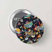 Ruimtepatroon Ronde Button 5,7 Cm (Voorkant /achterkant)